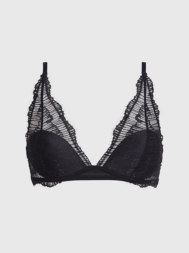 Calvin Klein USA Lace Triangle Womens Bra Black 8749236-NU